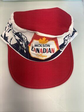 Vintage Molson Canadian Lager Cap Canadian Beer Painters Hat